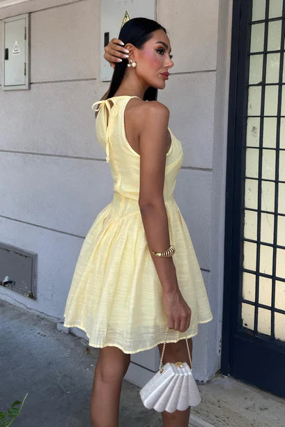 Galezzo Sleeveless Woven Mini Dress