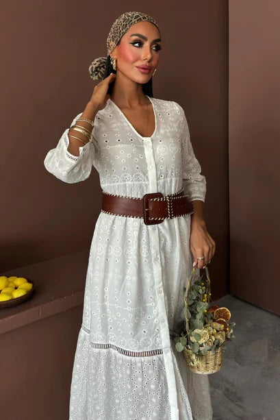 Jessyca Lace Brode Dress