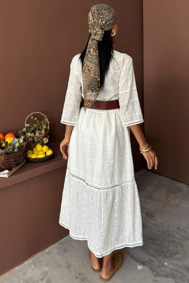 Jessyca Lace Brode Dress
