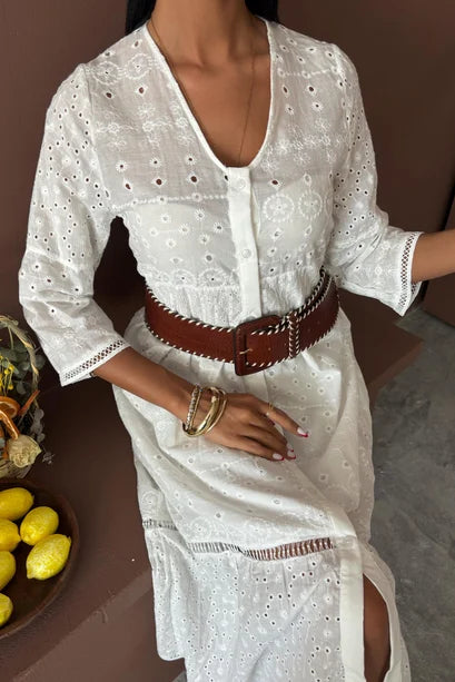 Jessyca Lace Brode Dress