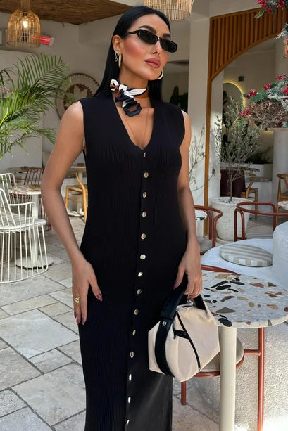 Ariane Sleeveless Ribbed Dress