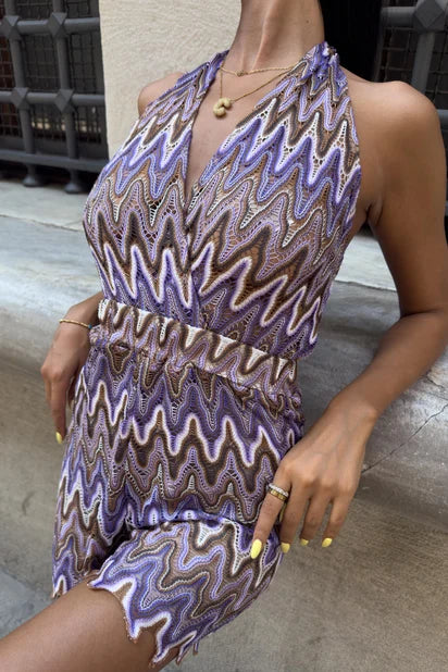 Elara Multi-Color Transitional Mini Jumpsuit