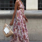 Amelia Backless Chiffon Dress