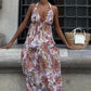 Amelia Backless Chiffon Dress