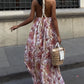 Amelia Backless Chiffon Dress