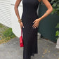 Julia Lace Knit Maxi Dress with Adjustable Straps