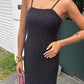 Julia Lace Knit Maxi Dress with Adjustable Straps