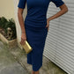 Agathe Midi Dress with Pleated Waist