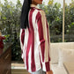Élise Striped Satin Long-Sleeve Shirt