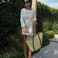 Daisy Crochet Mini Dress