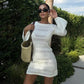 Daisy Crochet Mini Dress