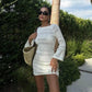 Daisy Crochet Mini Dress