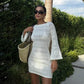 Daisy Crochet Mini Dress