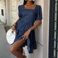 Clementine Square-Neck Cotton Mini Dress