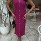 Benjamine Sleeveless Ribbed Dress