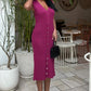 Benjamine Sleeveless Ribbed Dress