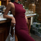 Alexandrine Elegant Dress with Cleavage Detail