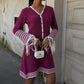 Lili Knitted Midi Dress with Button Closure