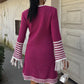 Lili Knitted Midi Dress with Button Closure